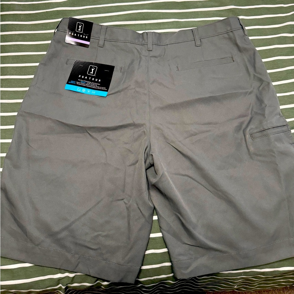 PGA Tour Gray Golf Shorts NWT!